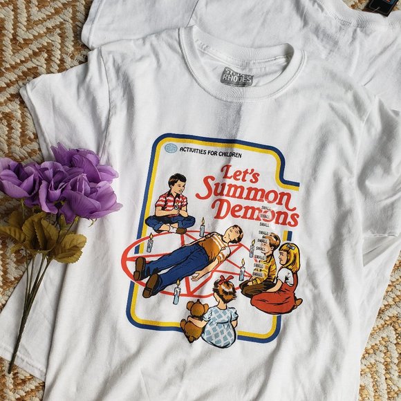 NWT Let's Summon Demons T Shirt for HALLOWEEN - Picture 3 of 10